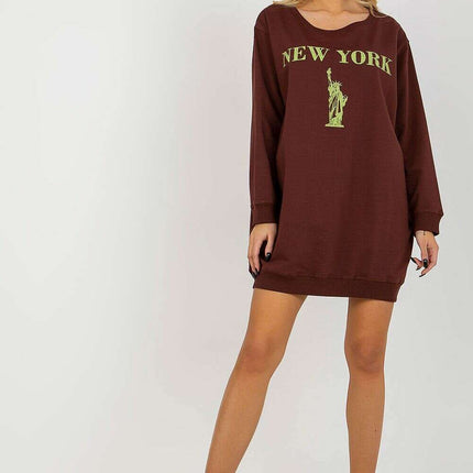 Oversized Women’s Sweatshirt – Soft Cotton Blend, Modern Style