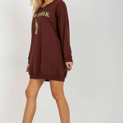 Oversized Women’s Sweatshirt – Soft Cotton Blend, Modern Style