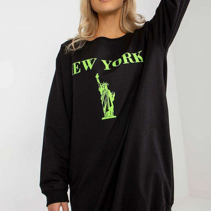 Oversized Women’s Sweatshirt – Soft Cotton Blend, Modern Style