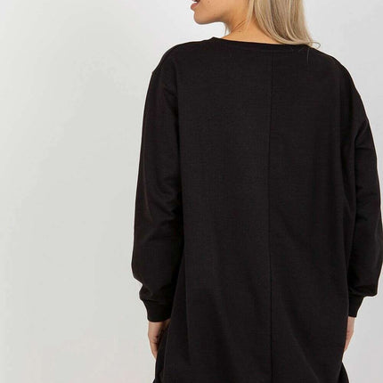 Oversized Women’s Sweatshirt – Soft Cotton Blend, Modern Style