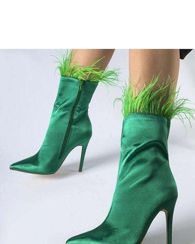 Heel boots model 206484