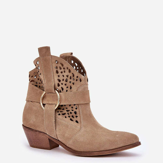 Heel boots model 206788