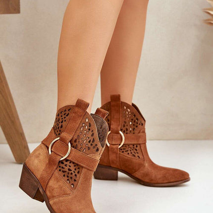 Heel boots model 206788