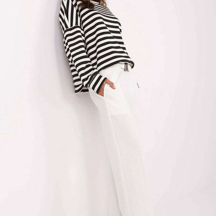 Beige High Waist Tracksuit Trousers Model 206945 Women