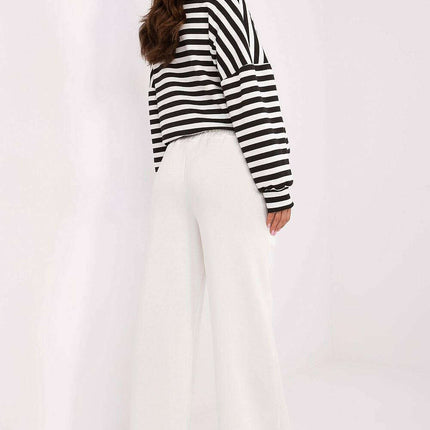 Beige High Waist Tracksuit Trousers Model 206945 Women