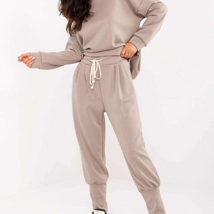 Women Tracksuit Trousers Model 207021 High Waist Comfort