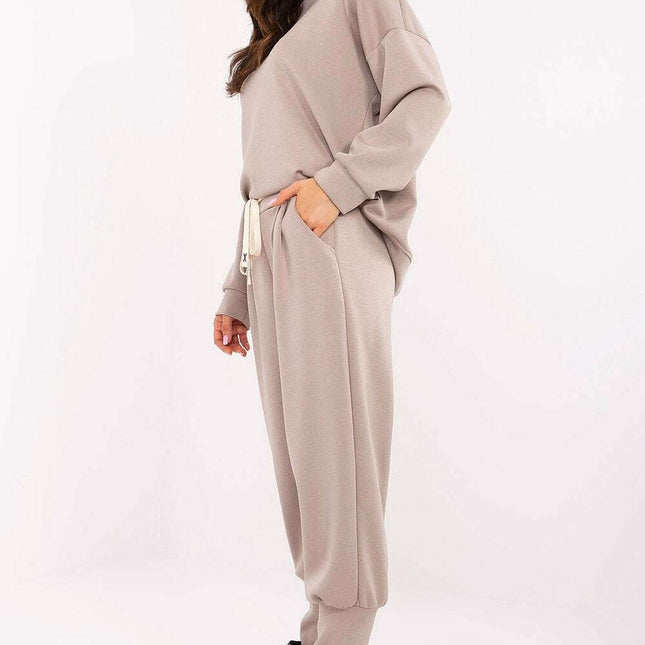 Women Tracksuit Trousers Model 207021 High Waist Comfort