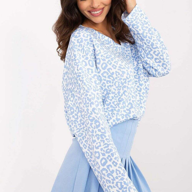 Blue Blouse Model 207023 for Women with Soft Stretch