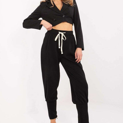 Women Tracksuit Trousers Model 207021 High Waist Comfort