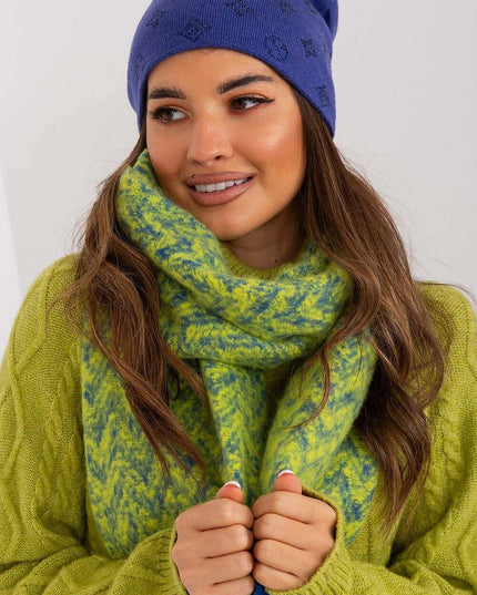 Glamorous Rhinestone-Embellished Cashmere Winter Beanie Hat