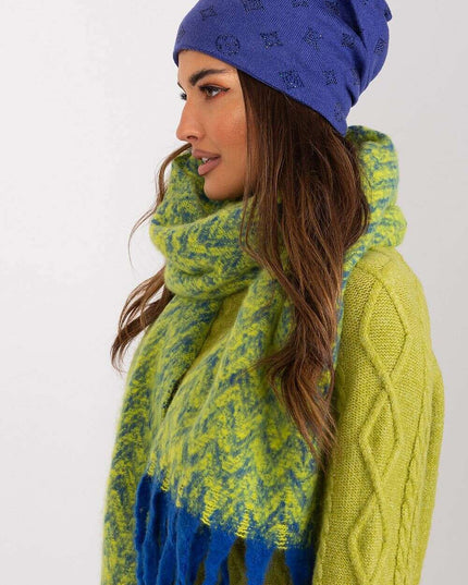 Glamorous Rhinestone-Embellished Cashmere Winter Beanie Hat