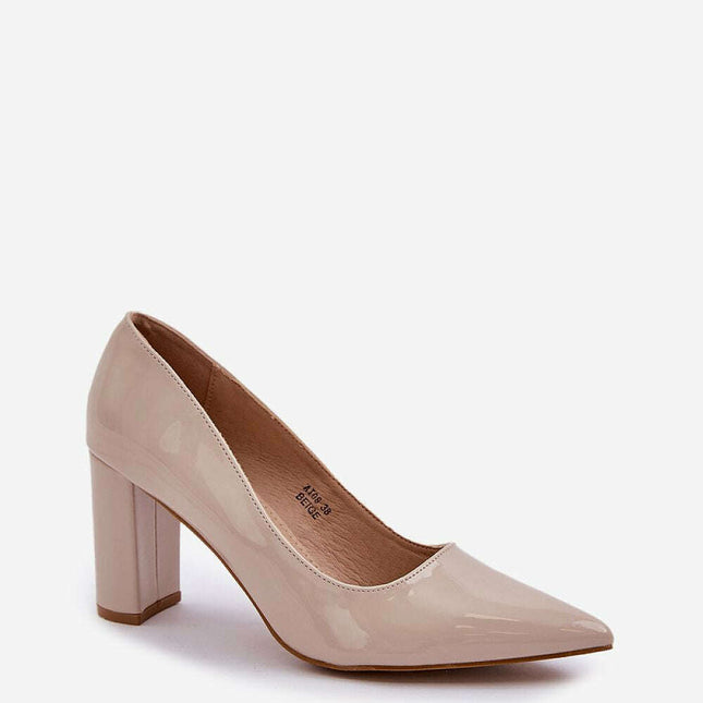 Block heel pumps model 208439
