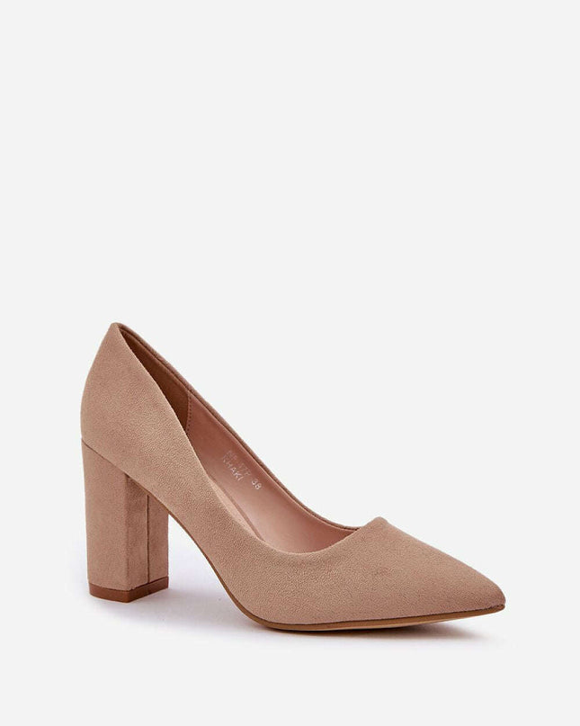 Block heel pumps model 208441