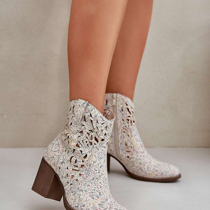 Heel boots model 208458