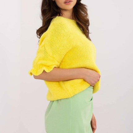 Pink Jumper 208515 Women Knit Sweater Soft Warm Blend