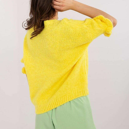 Pink Jumper 208515 Women Knit Sweater Soft Warm Blend