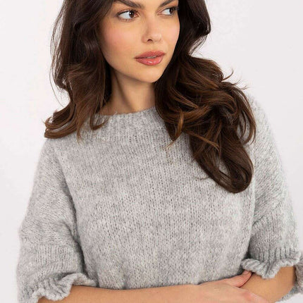 Pink Jumper 208515 Women Knit Sweater Soft Warm Blend