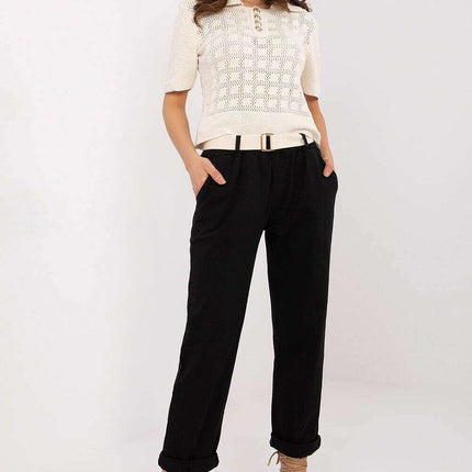 Women Trousers Model 208689 Black Polyester Blend Comfort