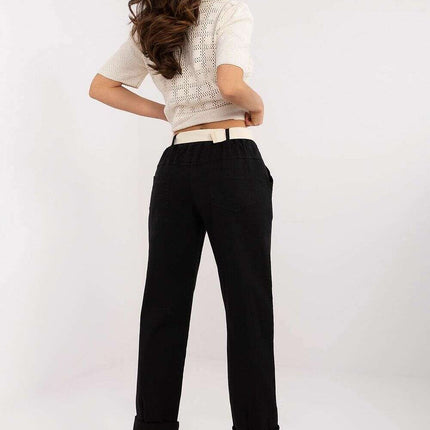Women Trousers Model 208689 Black Polyester Blend Comfort