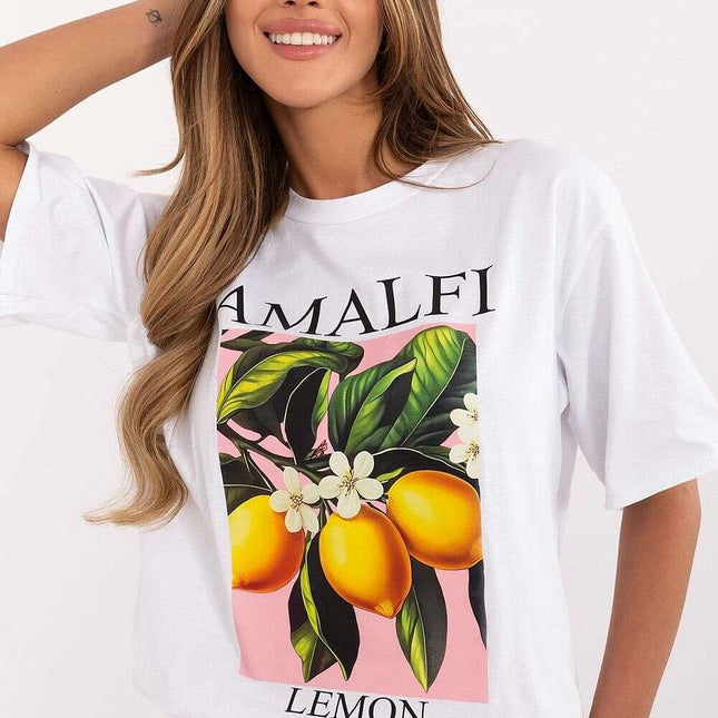 T Shirt Model 208715 Printed Front Bold Lettering For Women