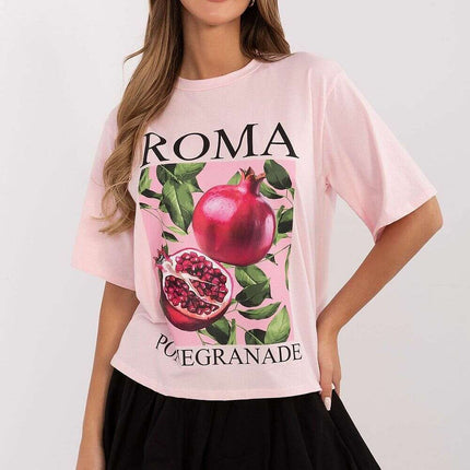 T Shirt Model 208715 Printed Front Bold Lettering For Women