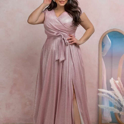 Plus size dress model 208814
