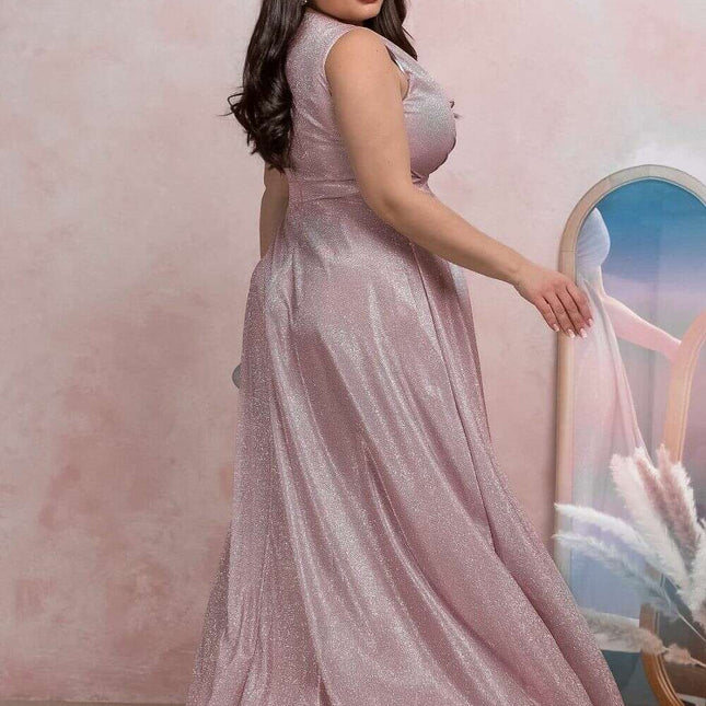 Plus size dress model 208814