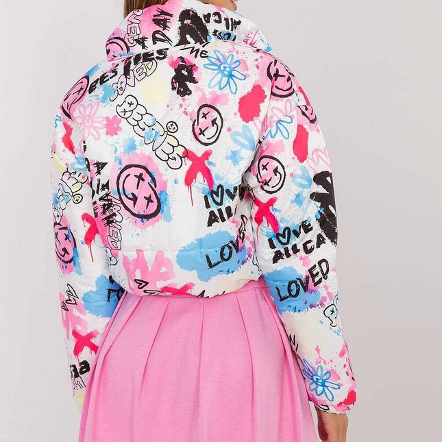 Pink Quilted Jacket 208947 Lightweight Nylon Casual