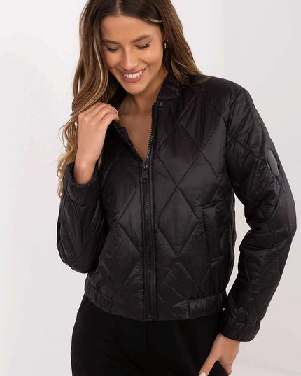 Womens Bomber Jacket 208982 Nylon Wind Resistant Short