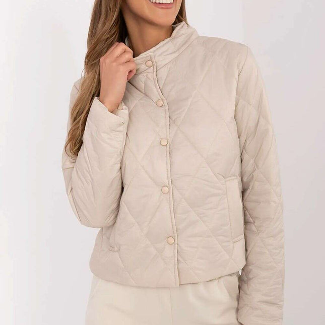 Women's Quilted Jacket 209162 Nylon Wind Resistant