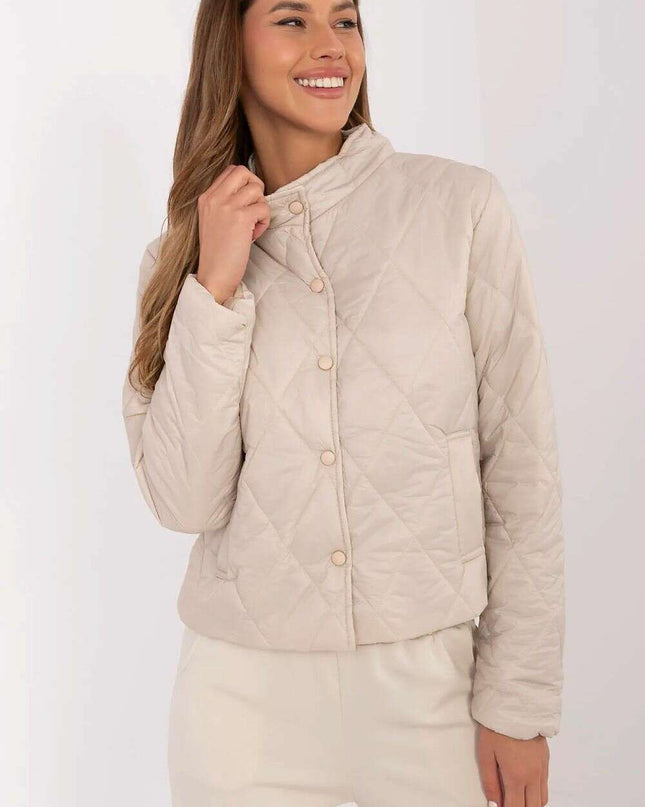 Women's Quilted Jacket 209162 Nylon Wind Resistant