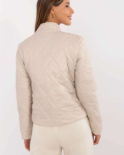 Women's Quilted Jacket 209162 Nylon Wind Resistant