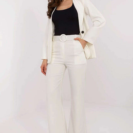 Sophisticated High Waisted Flared Trousers For Women
