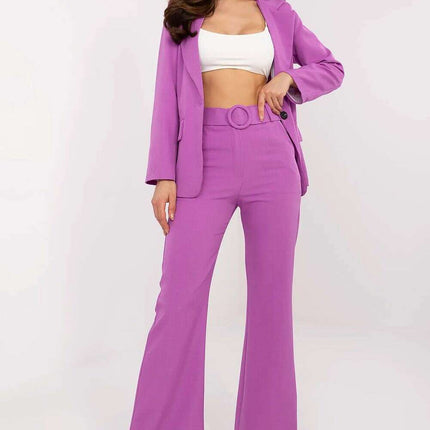 Sophisticated High Waisted Flared Trousers For Women