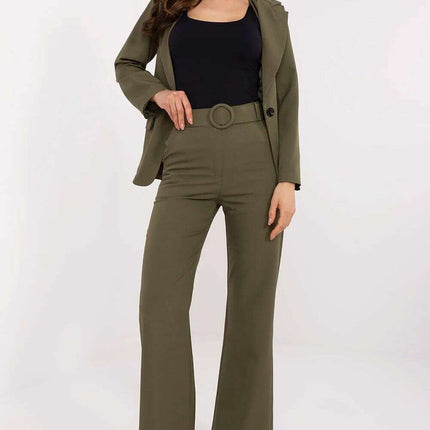 Sophisticated High Waisted Flared Trousers For Women