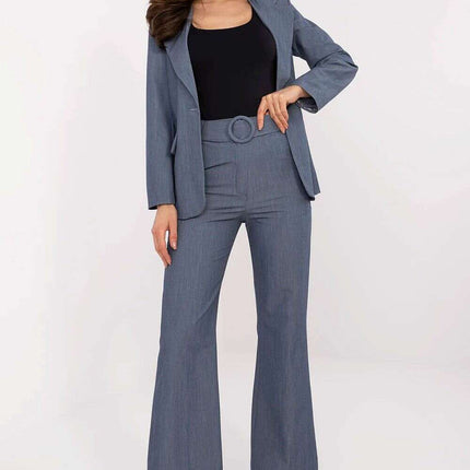 Sophisticated High Waisted Flared Trousers For Women