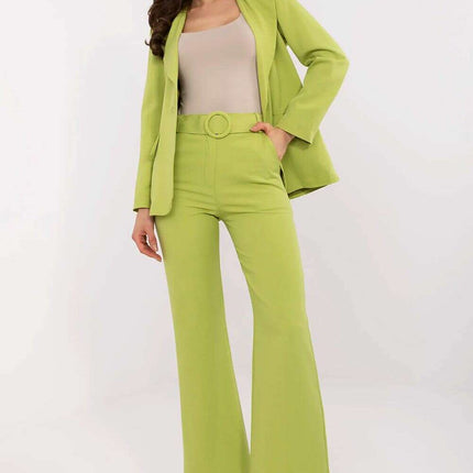 Sophisticated High Waisted Flared Trousers For Women