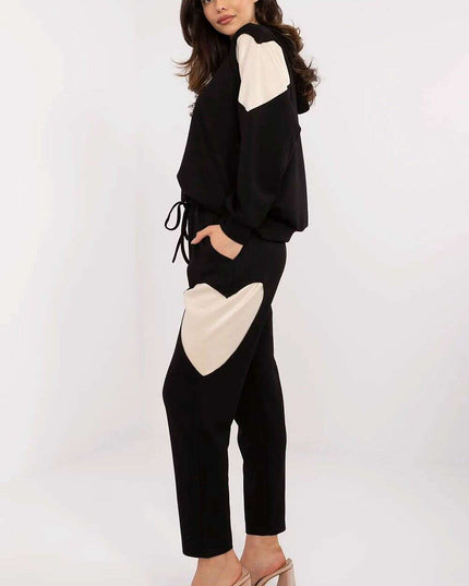 Womens Tracksuit Set With Hoodie And High Waisted Pants