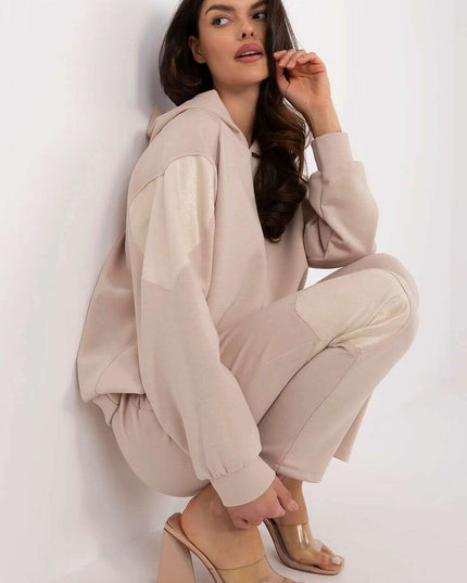 Womens Tracksuit Set With Hoodie And High Waisted Pants