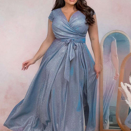 Plus size dress model 208814