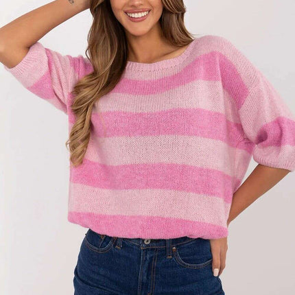 Casual Multicolor Striped Jumper Model 209483 Soft Knit