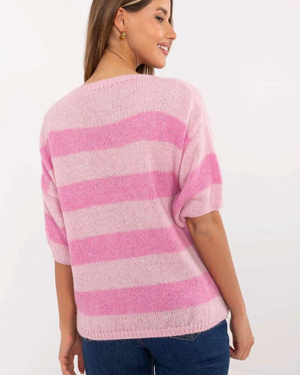 Casual Multicolor Striped Jumper Model 209483 Soft Knit