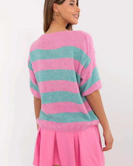 Casual Multicolor Striped Jumper Model 209483 Soft Knit