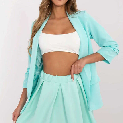 Black Short Skirt Model 209508 With Integrated Shorts