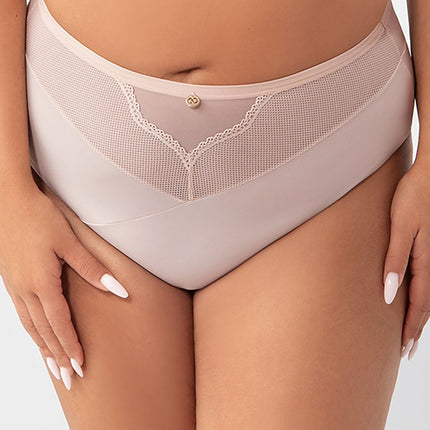 Gorsenia Lingerie Women's Comfort Fit Lace Trim Panties, Soft Cotton