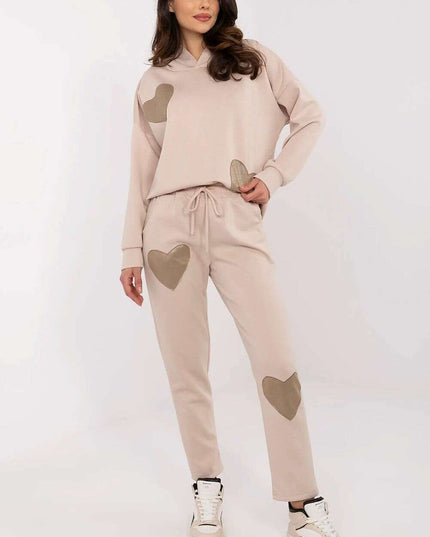 Beige Womens Tracksuit Set 209695 Casual Comfort Everyday