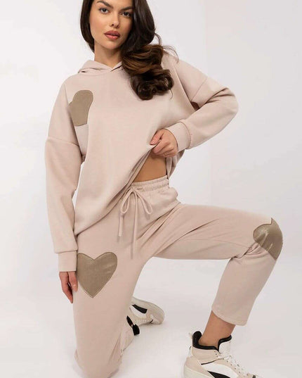 Beige Womens Tracksuit Set 209695 Casual Comfort Everyday