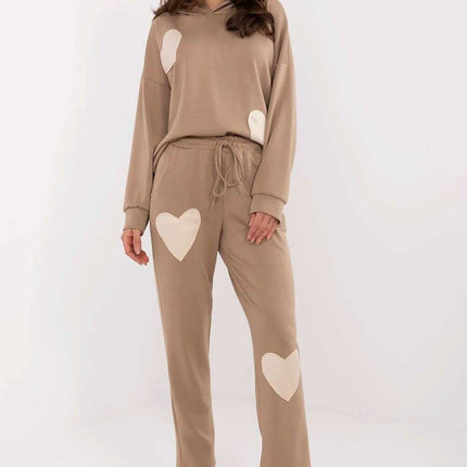 Beige Womens Tracksuit Set 209695 Casual Comfort Everyday