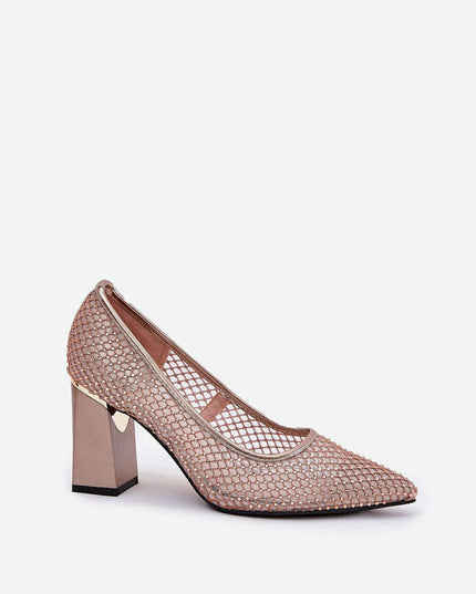 Block heel pumps model 209778