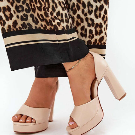 Heel sandals model 209893